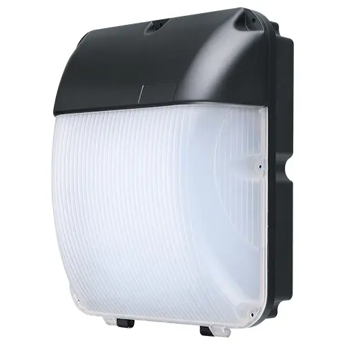 Hurworth Wallpack DieCast 30W 3CCT Black Photocell