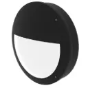 Hollingworth Diecast Eyelid Bulkhead 12W/16W/18W 3CCT IP65 Black Plug & Play Photocell