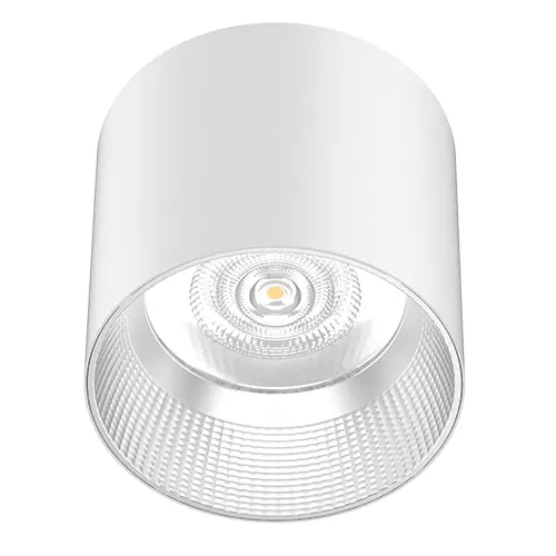 Eyebrook Surface Downlight 4" 15W 4000K IP54 White Semi-Specular 60D