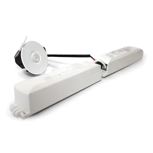 Lumiwave Rhea Pin-Spot 2W 270Lm 6500K White Non-Maintained Corridor 