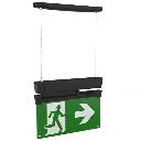 Fontburn-Emergency-Exit-Sign-LED-Suspended-black.webp