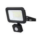 Melbury Floodlight 30W 4000K IP65 Black PIR