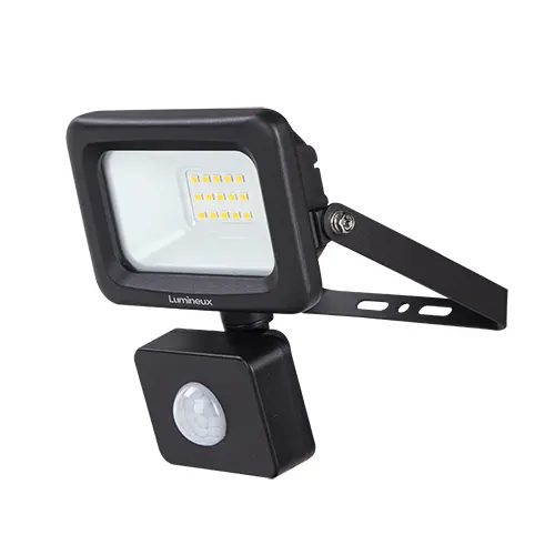 Melbury Floodlight 10W 4000K IP65 Black PIR