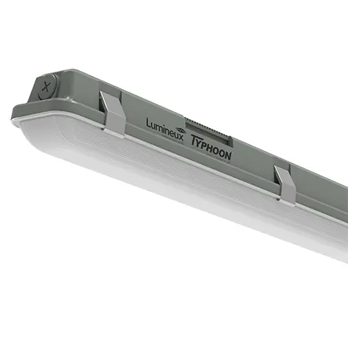 Typhoon Anti-Corrosive 4ft Single 19W 4000K IP65 Grey Plug & Play 