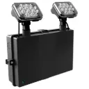 Draycote Emergency Twin Spot 4W 6500K IP65 Black E-SEL3 Emergency