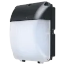 Hurworth Wallpack DieCast 30W 3CCT Black Photocell