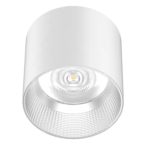 Eyebrook Surface Downlight 4" 15W 4000K IP54 White Semi-Specular 60D