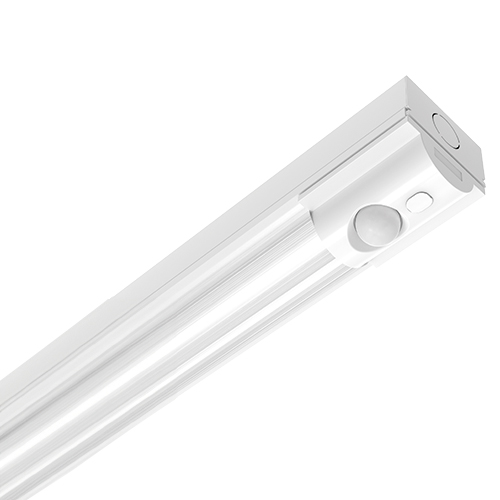 Sutton Plus Batten 5ft Single 27W 2CCT 4K/6K White HO Emergency & Integral PIR