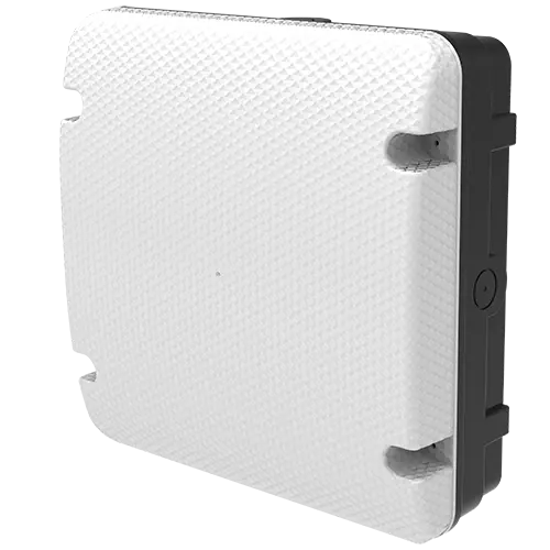 Pebley Utility Square Bulkhead 12W/16W/18W 3CCT IP65 Black Plug & Play Photocell