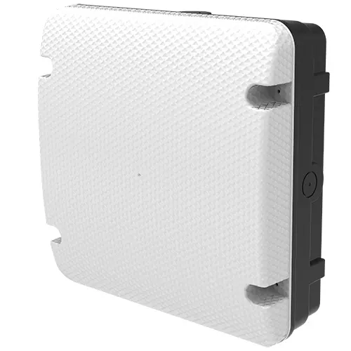 Pebley Utility Square Bulkhead 12W/16W/18W 3CCT IP65 Black Plug & Play Photocell