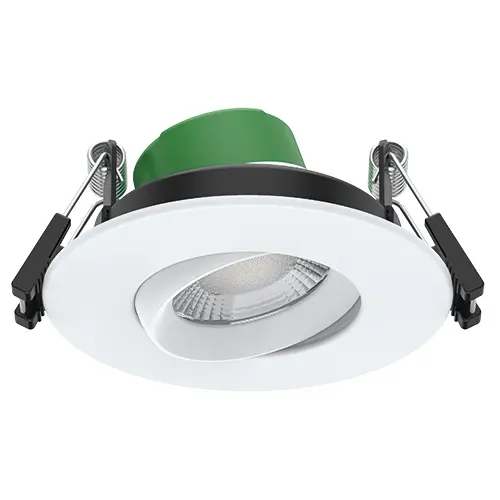 [430860] Avon Pro Fire Rated 360° Gimbal Downlight 4W/6W 4CCT IP54 White 60D