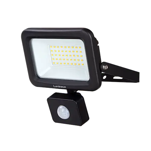 [431372-PIR] Melbury Floodlight 30W 4000K IP65 Black PIR