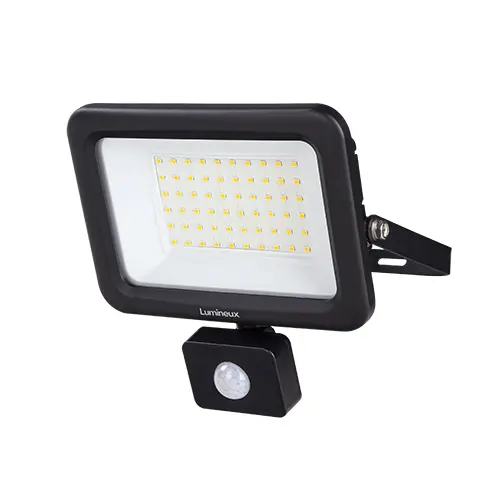 [431373-PIR] Melbury Floodlight 50W 4000K IP65 Black PIR