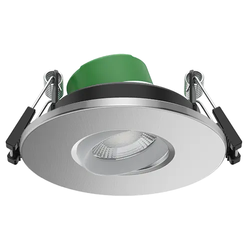 [430862] Avon Pro Fire Rated 360° Gimbal Downlight 4W/6W 4CCT IP54 Brushed Chrome 60D