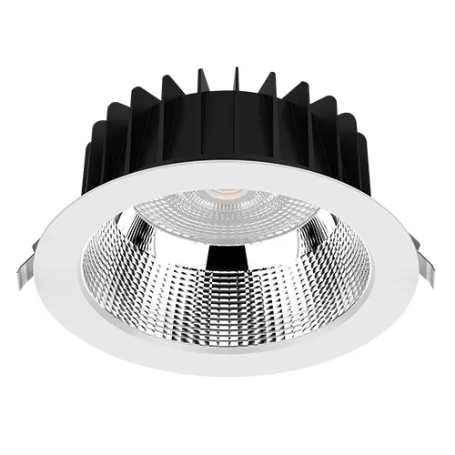 [430209] Eyebrook Lens Downlight 6" 35W 4000K IP54 White UGR Semi-Specular 60D