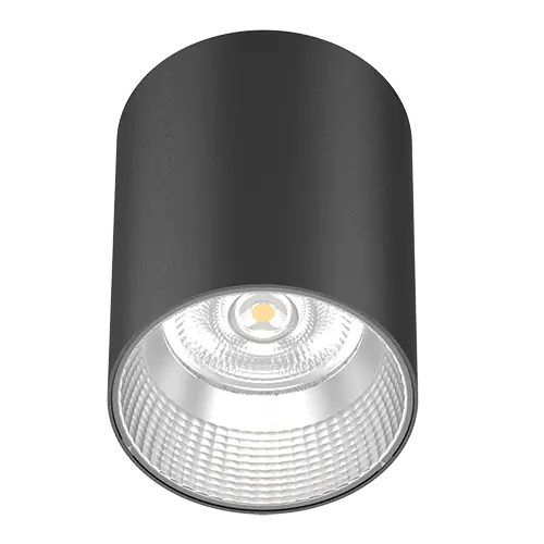 [430228-BL] Eyebrook Surface Downlight 4" 25W 4000K IP54 Black Semi-Specular 60D