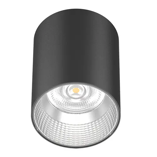 [430228-BL] Eyebrook Surface Downlight 4" 25W 4000K IP54 Black Semi-Specular 60D