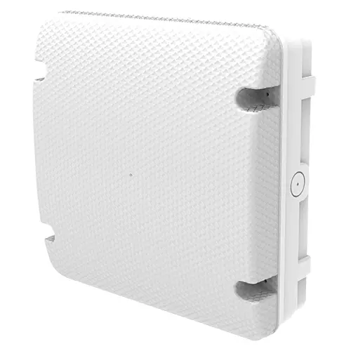 [431126-WH-DD] Pebley Utility Square Bulkhead 12W/16W/18W 3CCT IP65 White Plug & Play Photocell